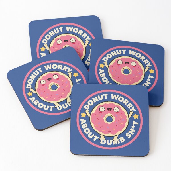 Item preview, Donut Worry About Dumb Shit Royal by Tobe Fonseca designed and sold by Tobe Fonseca®.