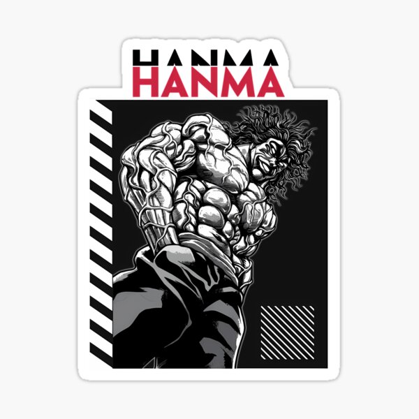 Yuichiro Hanma Baki the grappler sticker Sticker for Sale by