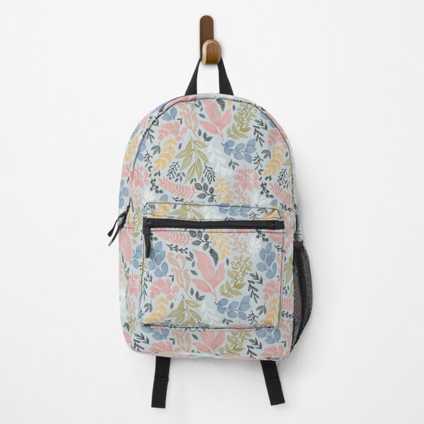 Item preview, Leaves Seamless Pattern on Blue Background (Multicolor) designed and sold by JoelmaQ.