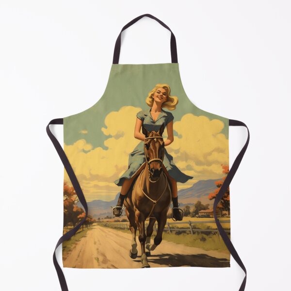 Item preview, A Pin Up Girl Riding a Horse designed and sold by GoodOldVintage.