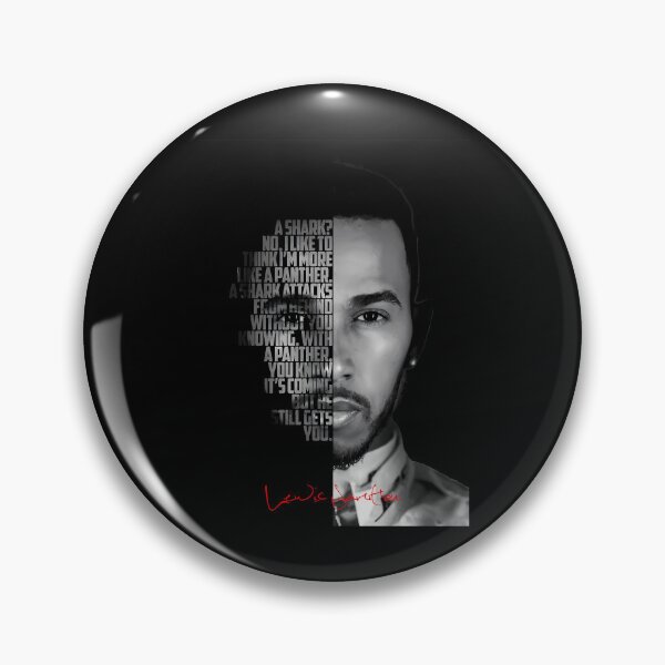 Item preview, Black and white Lewis Hamilton motivational quote. designed and sold by LavaAryana.