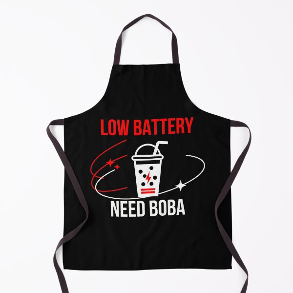 Item preview, Low Battery Need Boba designed and sold by WhitepaperStyle.