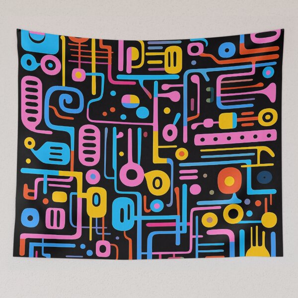 Item preview, Pop Line Art Style Painting designed and sold by Cha-house.