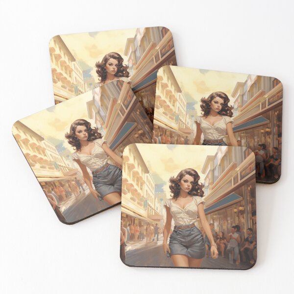 Item preview, A Vintage Pin Up Girl Illustration designed and sold by GoodOldVintage.