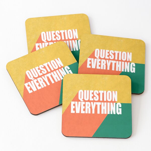 Item preview, Question Everything Quote Text Design designed and sold by art64.