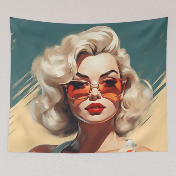 Item preview, A Vintage Blonde Pin Up Girl Illustration designed and sold by GoodOldVintage.
