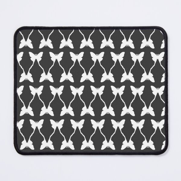 Item preview, Butterfly Tango Pale Grey on Dark Grey Repeat 5748 designed and sold by Art in My Loft.
