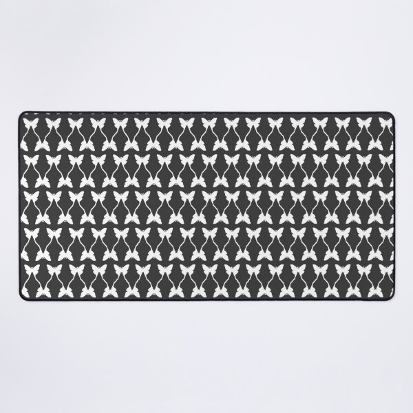 Item preview, Butterfly Tango Pale Grey on Dark Grey Repeat 5748 designed and sold by Art in My Loft.