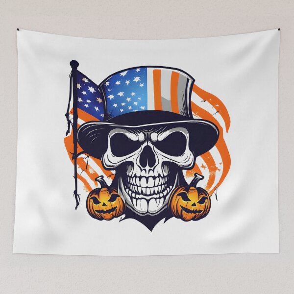 Item preview, Halloween Skull designed and sold by magicalofart.