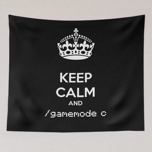 Item preview, Keep calm and /gamemode c (White Version) designed and sold by Flamefall.