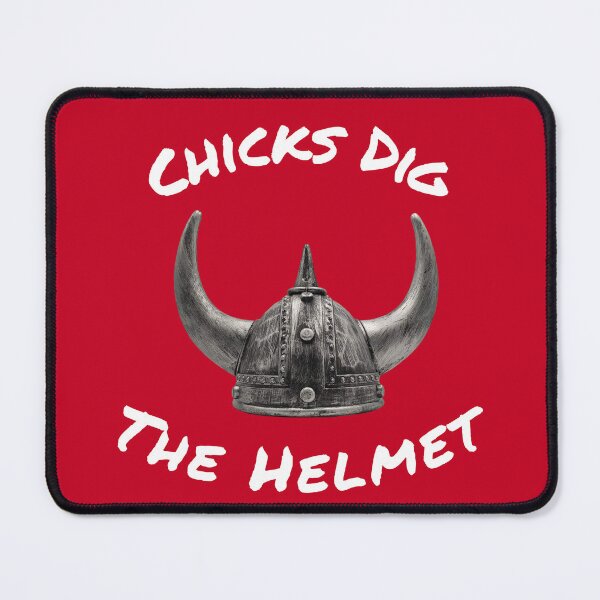 Item preview, Chicks Dig The Helmet designed and sold by RiffRaffGraffix.