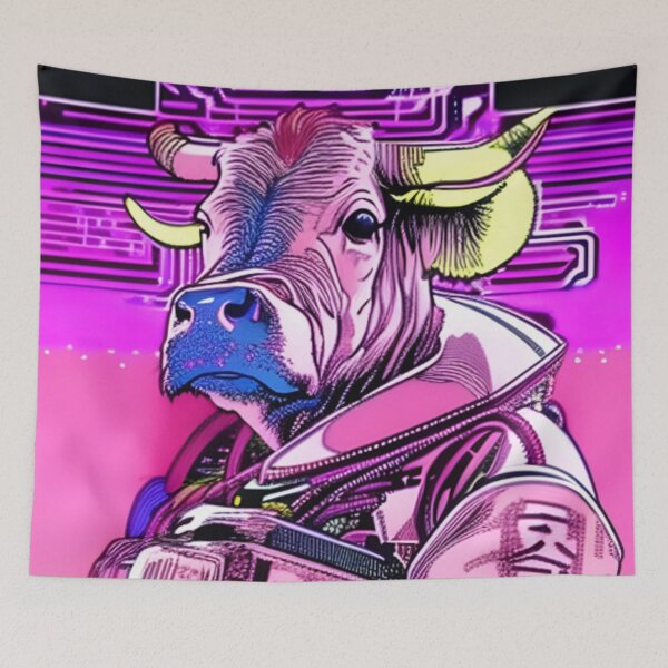 Item preview, Colorful Bull Art designed and sold by KalipsoArt.