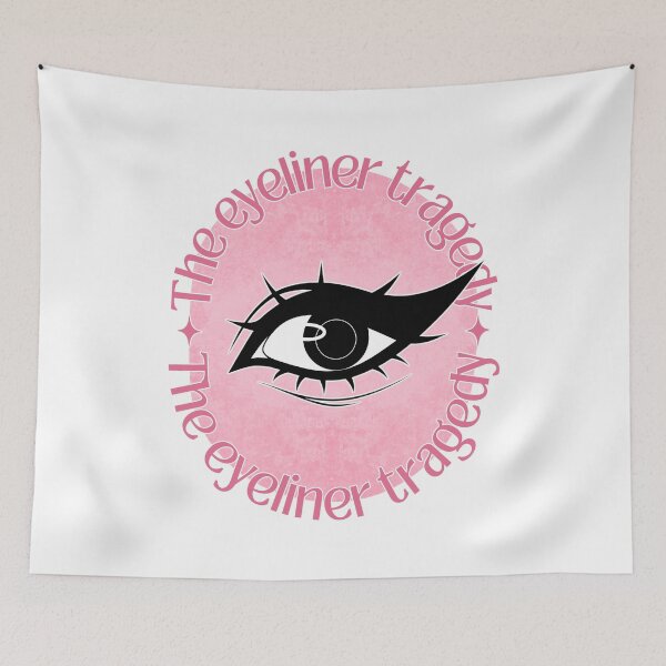 Item preview, The Eyeliner Tragedy | Eyeliner Meme (Pink) designed and sold by ObsidianDaz.