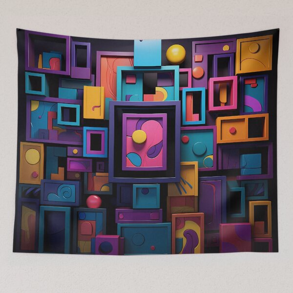 Item preview, Pop Line Art Style Painting designed and sold by Cha-house.