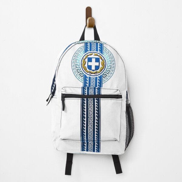 Item preview, Ellas Greece Dark Blue Stripe Greek Key designed and sold by Yiorgos Designs.