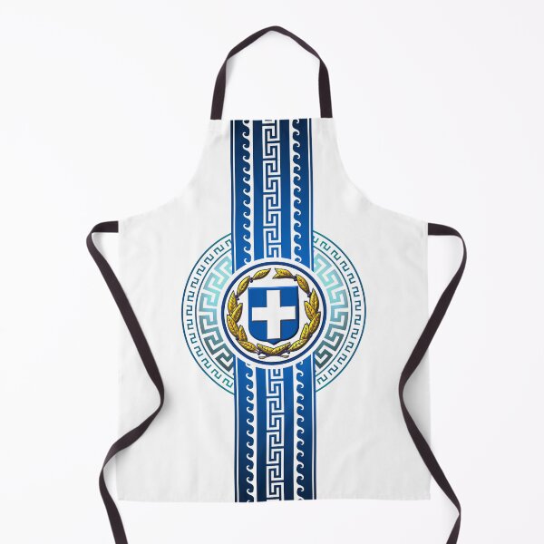 Item preview, Ellas Greece Dark Blue Stripe Greek Key designed and sold by Yiorgos Designs.