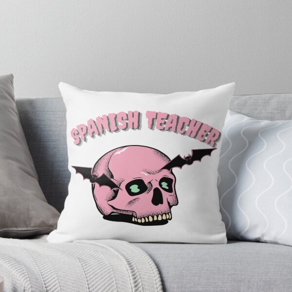 Item preview, halloween skull spanish teacher designed and sold by language-des.