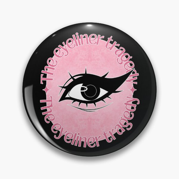 Item preview, The Eyeliner Tragedy | Eyeliner Meme (Pink) designed and sold by ObsidianDaz.