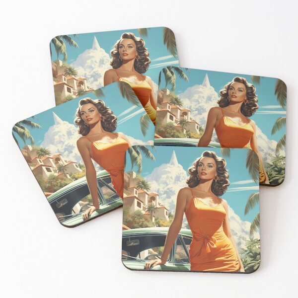 Item preview, A Vintage Pin Up Girl Illustration designed and sold by GoodOldVintage.