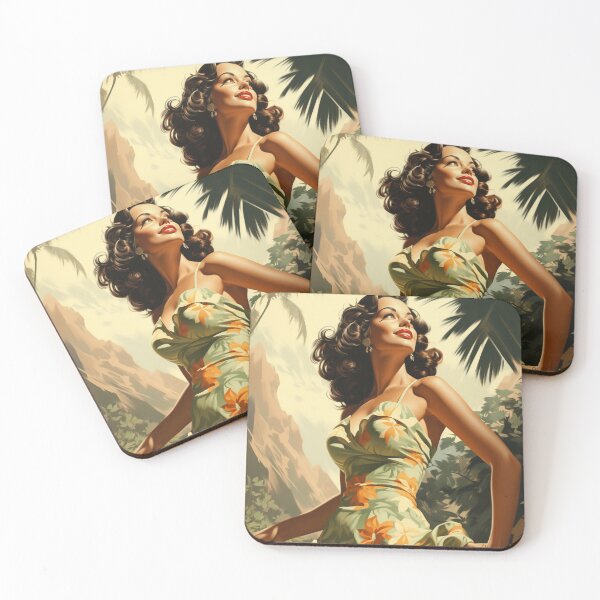 Item preview, A Vintage Pin Up Girl Illustration designed and sold by GoodOldVintage.