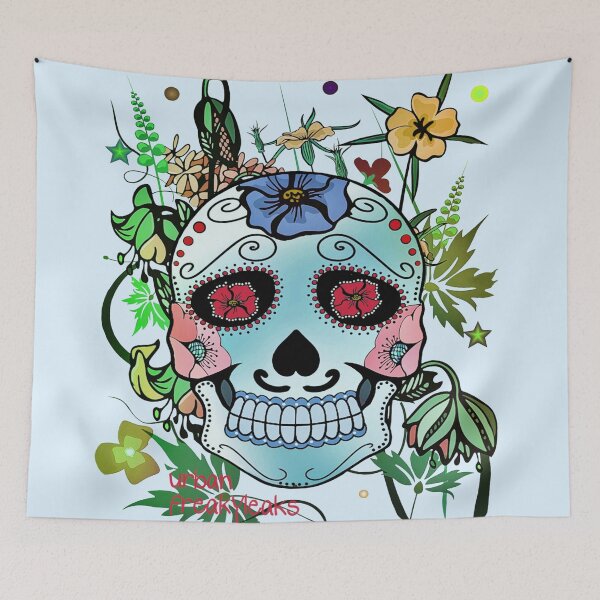 Item preview, SKULL IN A FLOWER SUMMERFIELD designed and sold by inarausch2023.