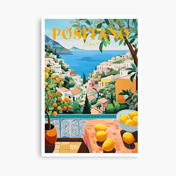 Item preview, Positano Italy Travel Print designed and sold by ArtVueStudio.