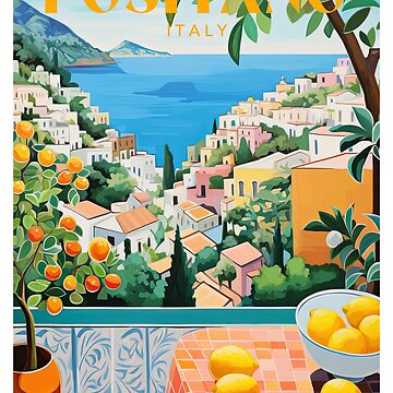 Artwork thumbnail, Positano Italy Travel Print by ArtVueStudio