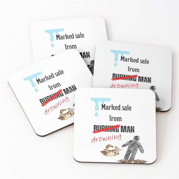 Item preview, Burning man marked safe joke.  designed and sold by tuckersemporium.