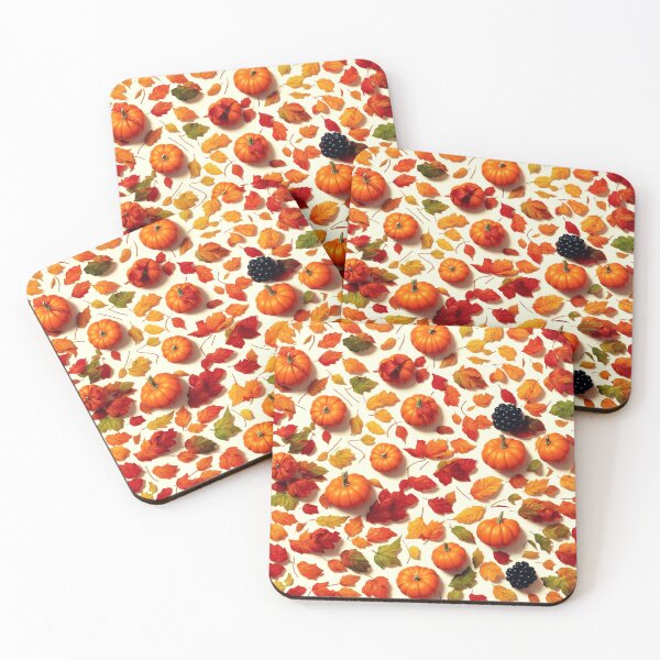 Item preview, Autumn Thanksgiving Fall Season Leaves Pumpkin Themed Design Illustration Pattern designed and sold by FCS Specialties LLC.