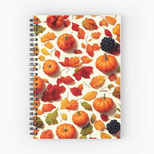 Item preview, Autumn Thanksgiving Fall Season Leaves Pumpkin Themed Design Illustration Pattern designed and sold by FCS Specialties LLC.