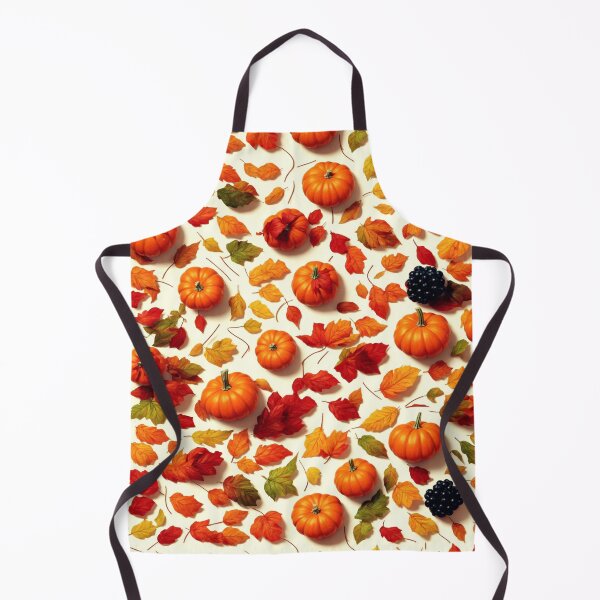 Item preview, Autumn Thanksgiving Fall Season Leaves Pumpkin Themed Design Illustration Pattern designed and sold by FCS Specialties LLC.