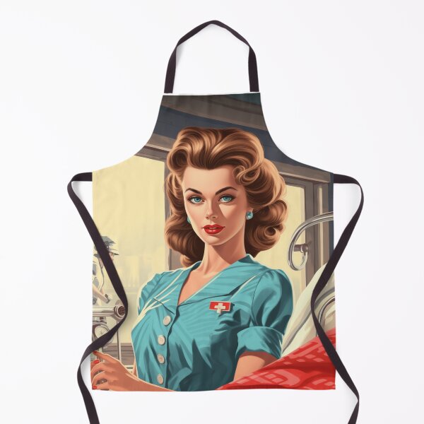 Item preview, A Vintage Retro Illustration of a Nurse designed and sold by GoodOldVintage.
