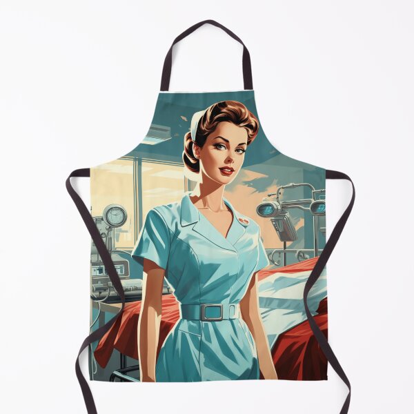 Item preview, A Vintage Retro Illustration of a Nurse designed and sold by GoodOldVintage.