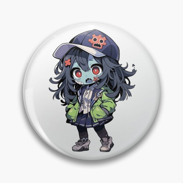 Item preview, Cute Kawaii Halloween Zombie Girl designed and sold by CozyKawaiiArt.