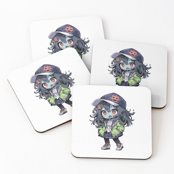 Item preview, Cute Kawaii Halloween Zombie Girl designed and sold by CozyKawaiiArt.