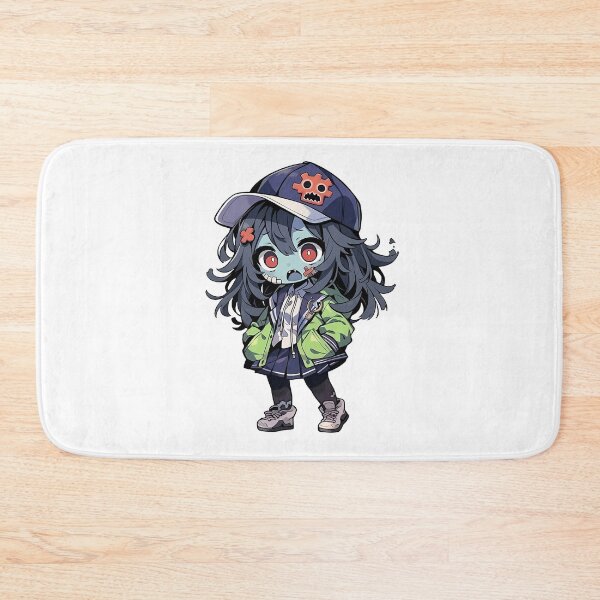 Item preview, Cute Kawaii Halloween Zombie Girl designed and sold by CozyKawaiiArt.