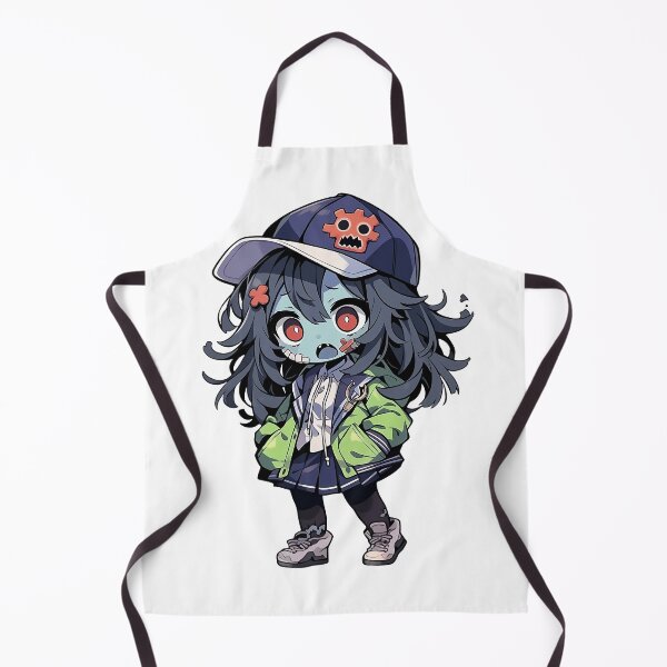 Item preview, Cute Kawaii Halloween Zombie Girl designed and sold by CozyKawaiiArt.