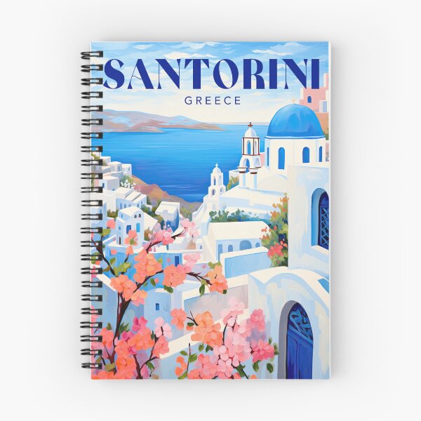 Item preview, Santorini Greece Travel Print designed and sold by ArtVueStudio.