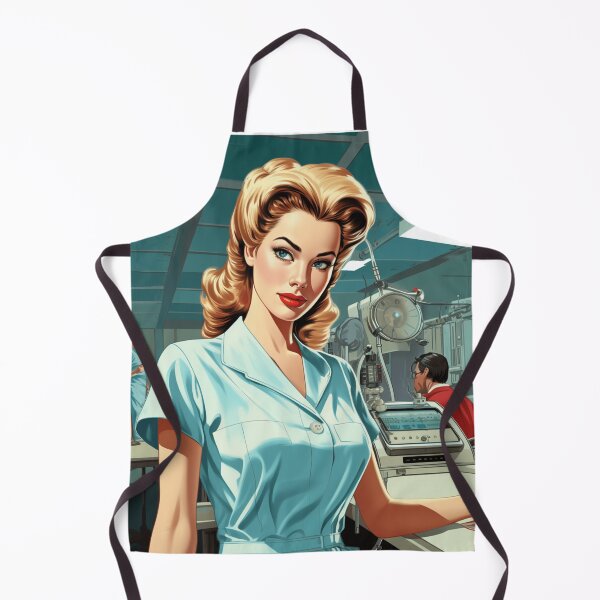Item preview, A Vintage Retro Illustration of a Nurse designed and sold by GoodOldVintage.