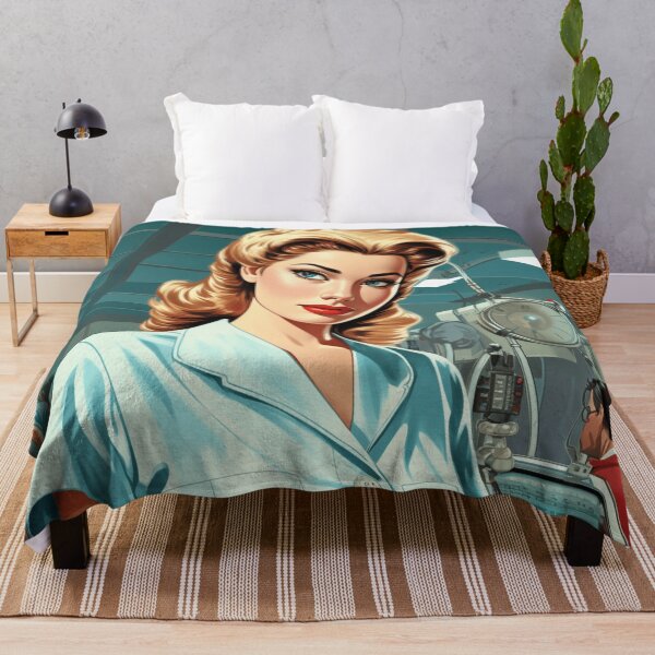 Item preview, A Vintage Retro Illustration of a Nurse designed and sold by GoodOldVintage.