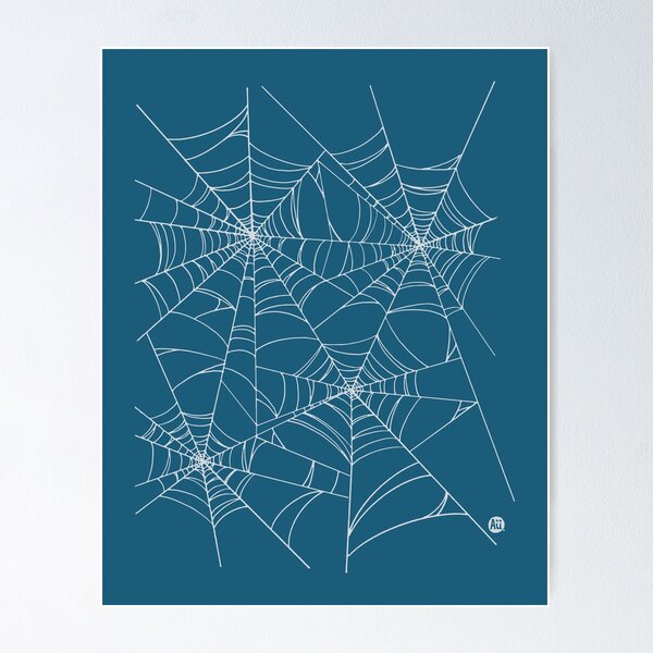 Item preview, Colored Spider Web [navy-white] designed and sold by Aia UENO design.