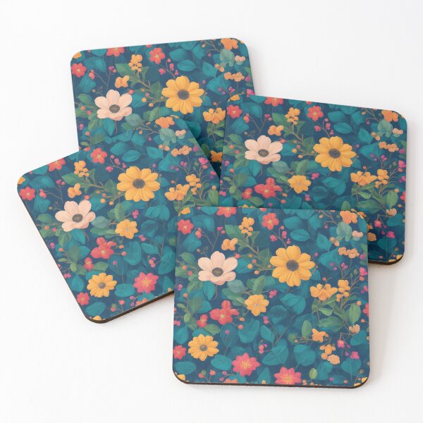 Item preview, A Colorful Pattern Design of Flowers and Trees designed and sold by deepakrode7.