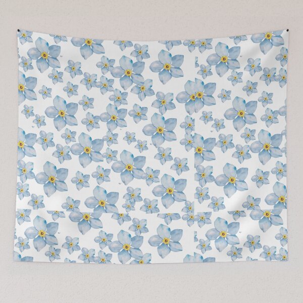 Item preview,  blue flowers designed and sold by Bella  Blue.