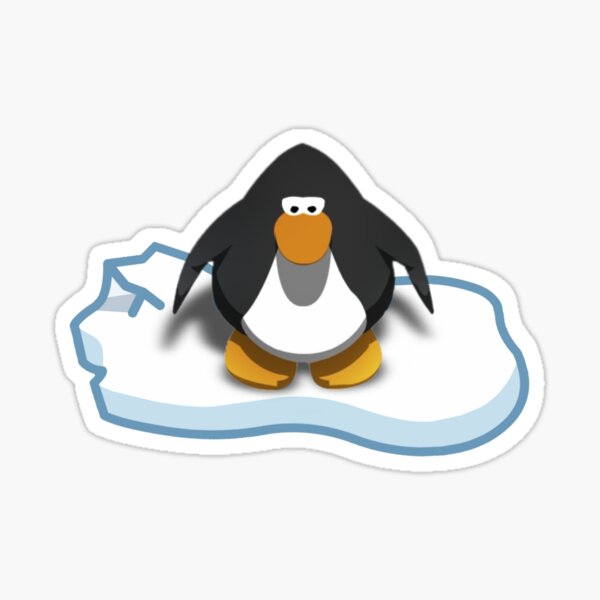 Aesthetic kawaii meme club Penguin sticker y2k