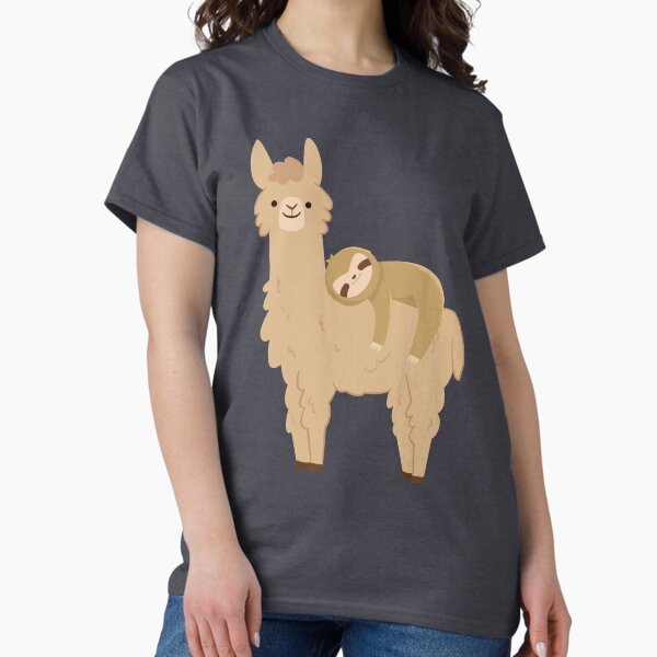 Item preview, Adorable Sloth Relaxing on a Llama | Funny Llama Sloth designed and sold by Andrew Orr.