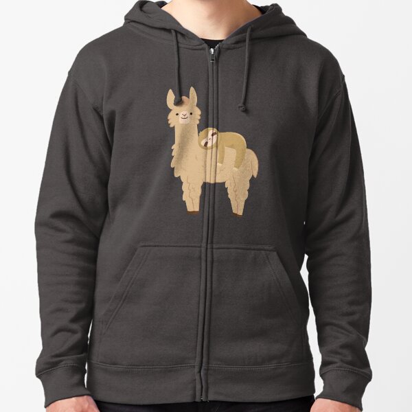 alpaca zip up hoodie