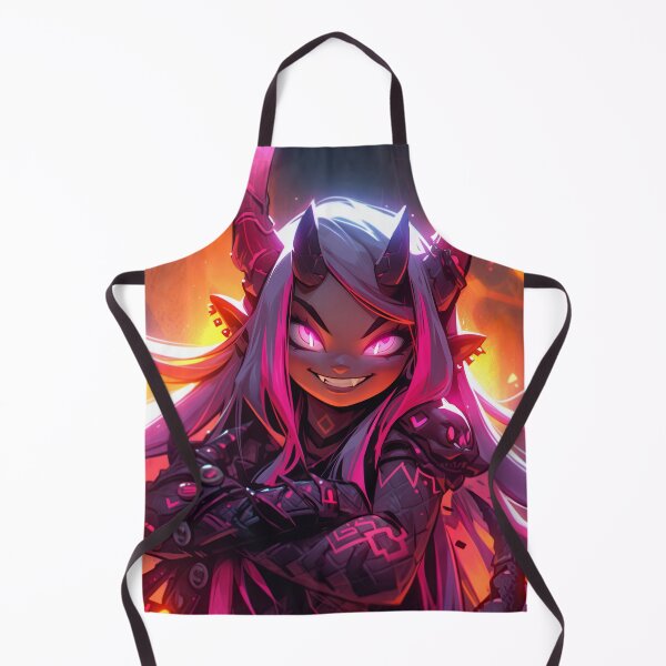 Item preview, Cute Sassy Pink Demon Anime Girl designed and sold by bubblegoth.