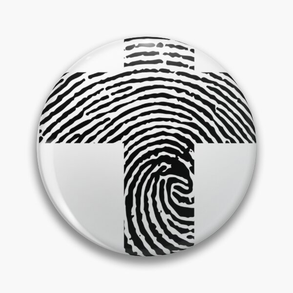 Item preview, Fingerprint cross graphic design art print designed and sold by dcrc.