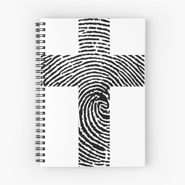 Item preview, Fingerprint cross graphic design art print designed and sold by dcrc.