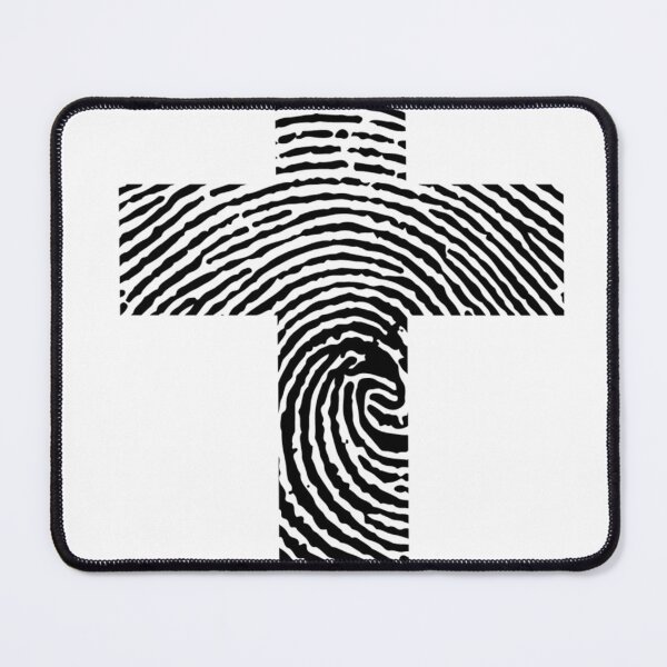Item preview, Fingerprint cross graphic design art print designed and sold by dcrc.
